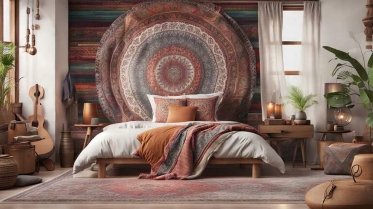 Cozy Home Tour: Boho Mid-Century Modern Guest Bedroom Bliss